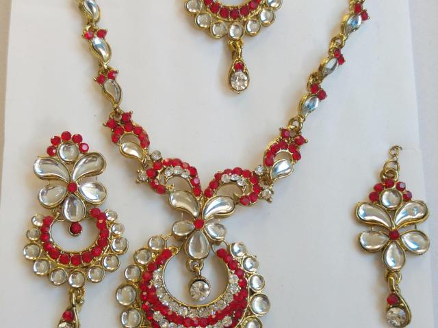 Red Necklace Set 5 - 1