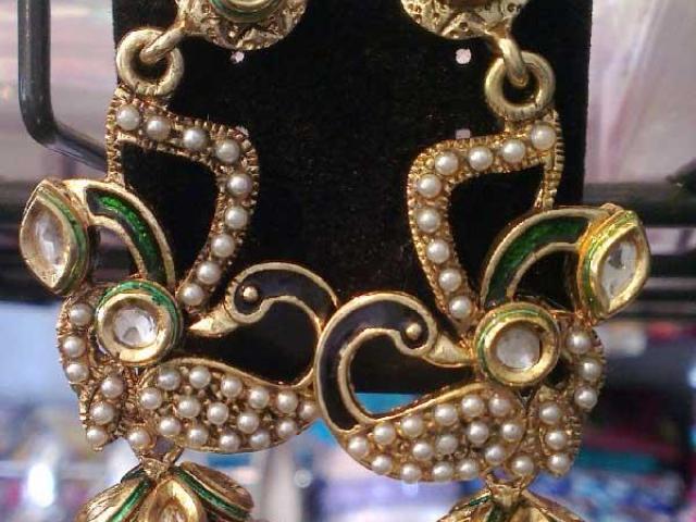 Peacock Traditional Earring in Multicolor - 1