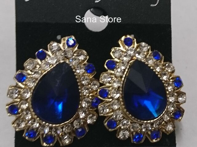 Diamond Shape Blue Earring - 1