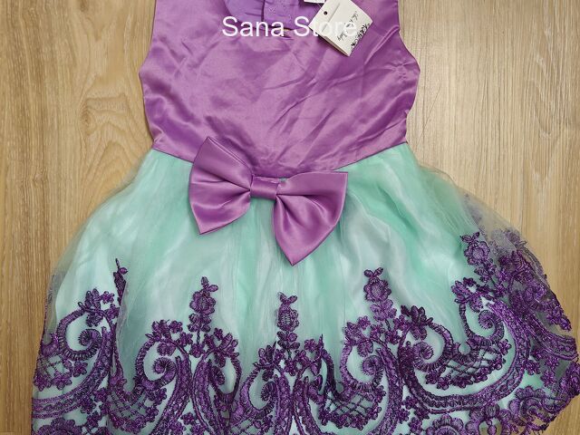 Purple Girl Partyfrock Gr.92 - 1