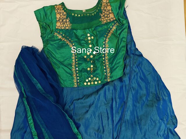 Lehenga Set 4 Greenblue mixed Size S-M - 1