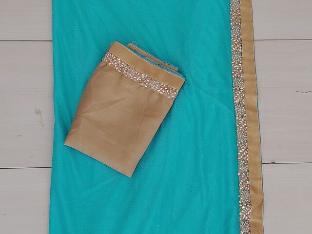 Lightblue Fancy Saree - 1